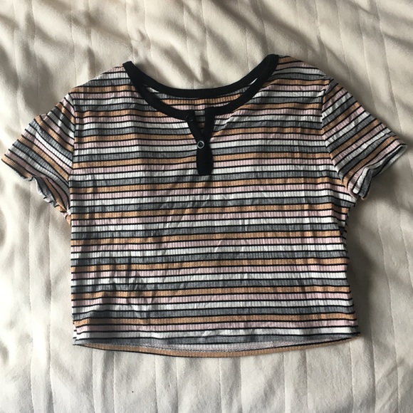 Romwe cropped striped top - Picture 2 of 3